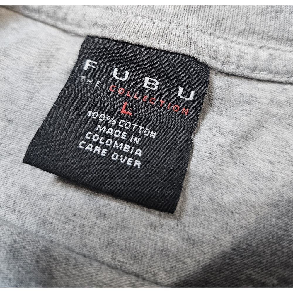 Vintage FUBU Jeans Y2K Mens Large Shirt Hip Hop Streetwear Tee Way Of Life - Picture 3 of 8